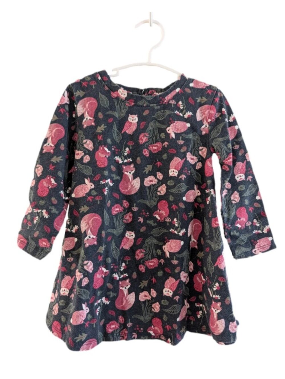 2T Toddler Girls George Navy Blue Woodland Dress